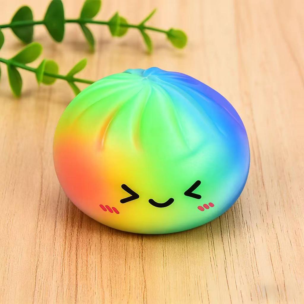 Soft Gel Simulation Bun Squishy Toy Creative Stress Relief Fidget Toy Blind Box for Adults
