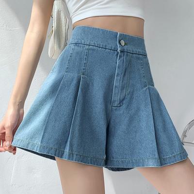 High Waist Denim Shorts für Damen Kurze Jeans