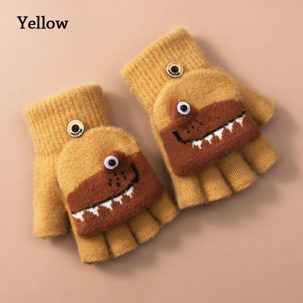 Baby Jungen Mädchen Kinder Weiche Dicke Warme Niedliche Gestrickte Fäustlinge Kinderhandschuhe