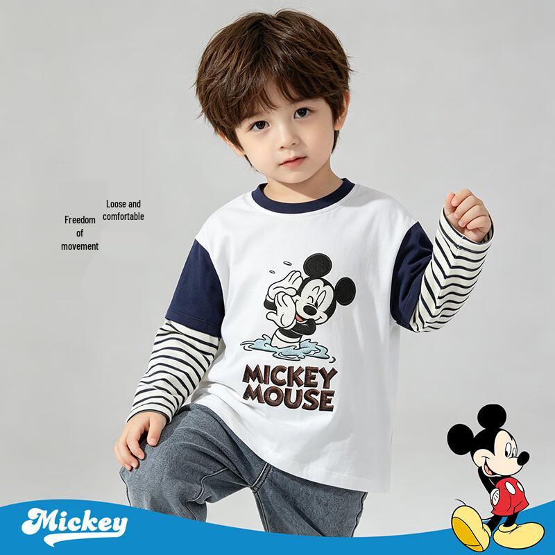 Disney Boys' Cotton Long Sleeve Cartoon T-Shirt