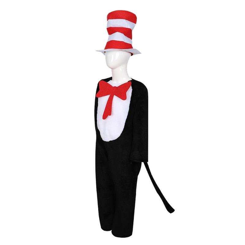 Halloween Weihnachtskostüme Kostüme Katze mit Hut Wind