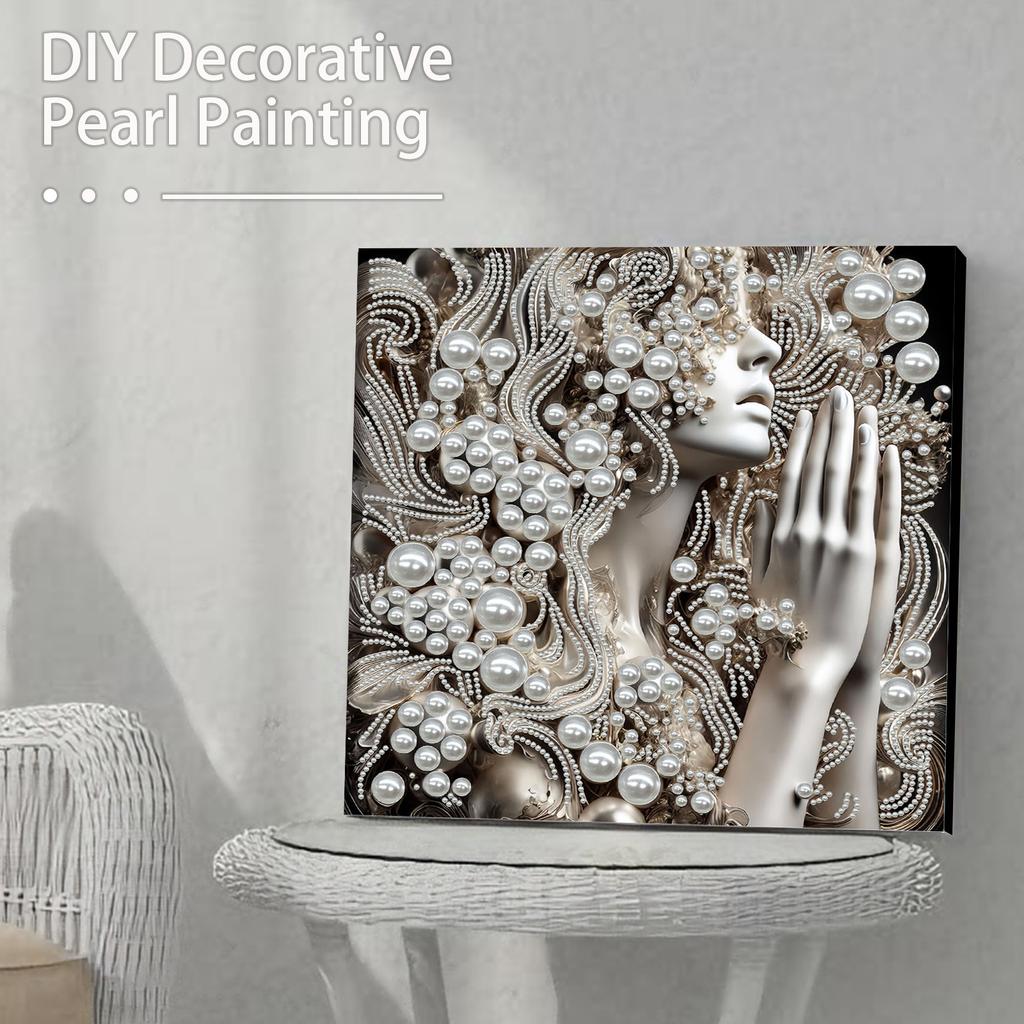 Damen DIY Perlen Diamant Kunst Kits Mit Rahmen Diamant Punkte Malereien Bild Kunsthandwerk für Erwachsene/Anfänger Geschenk Heimdeko