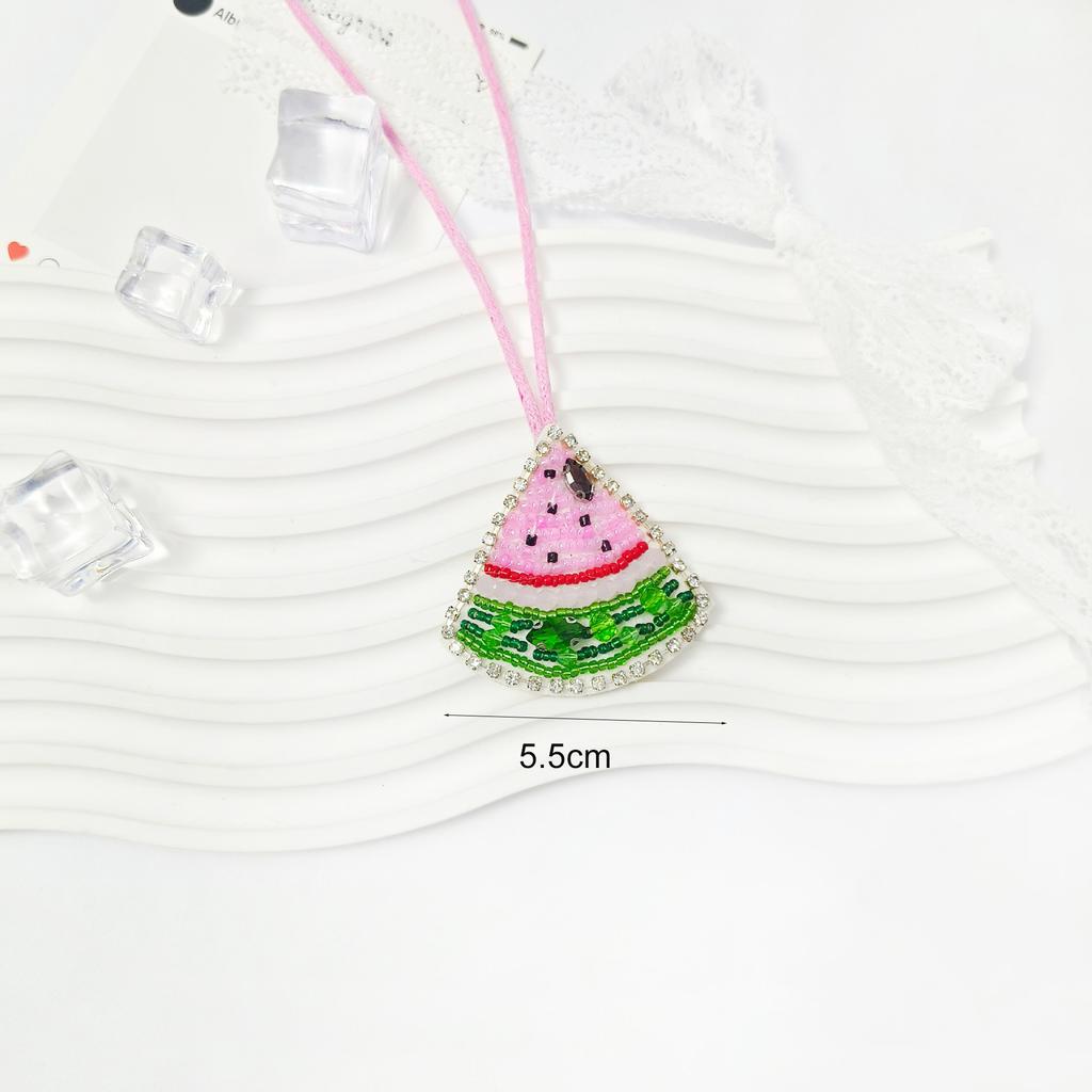 5-10cm Coconut Tree Decor Rainbow Patch Beaded Pendant For Clothing Applique Tropical Decor Wall Decor
