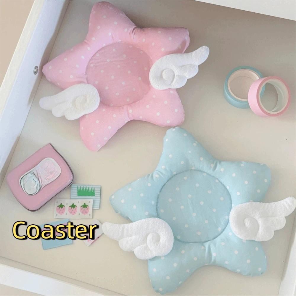 Thickened Insulated Cup Mat Cotton Filled Table Mat Cute Korean Star Wings Coaster  Photo Props