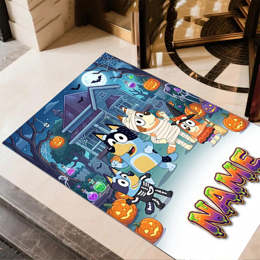 Christmas Friends Celebration Customize Your Name Area Rug Design for Living Rooms Outdoor Kitchen Study room Antislip Carpet Anime Office Decor