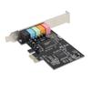 Sound Card PCIe5.1 Internal MultiChannel Sound Chip Express Adapter with Compact Disc for Desktop