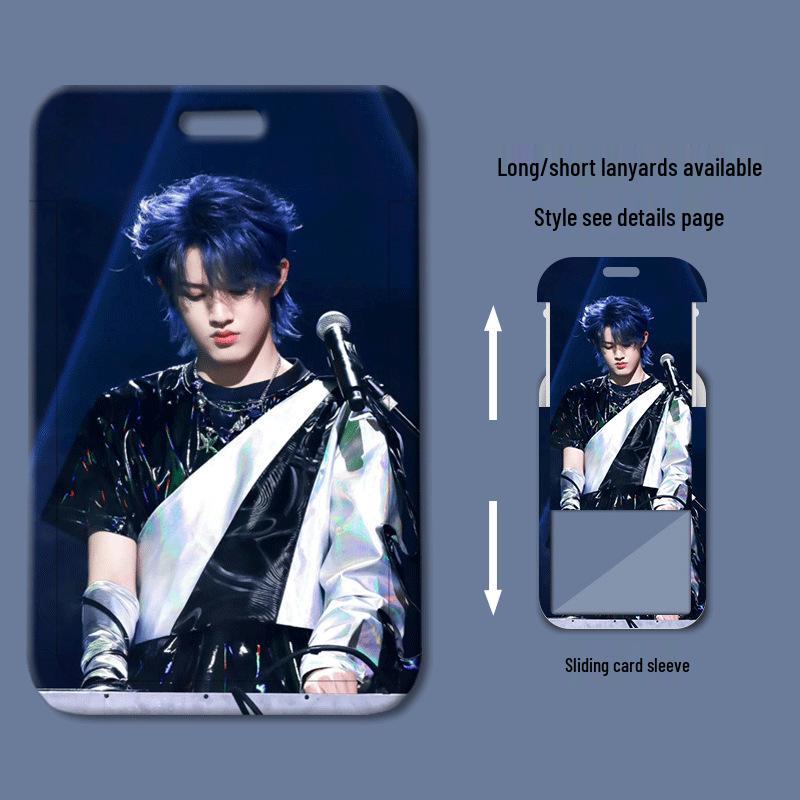 Zhang Ji Sliding Plastic Card Holder for School ID, Meal Card, Name Tag, Work Permit, and Bus Card