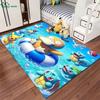 Japanese P0kem0n Theme Psyduck Printed Carpet Rugs for Living Room Bedroom Dining Office Sofa Non-Slip Large Decor Mat Potdemiel