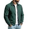 Men's Casual Color Zip-Up Cardigan Jacket for Everyday Wear