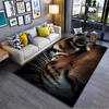 Tiger Face Close-Up Design Suitable As a Non-slip Mat for the Living Room or Bedroom Sofa