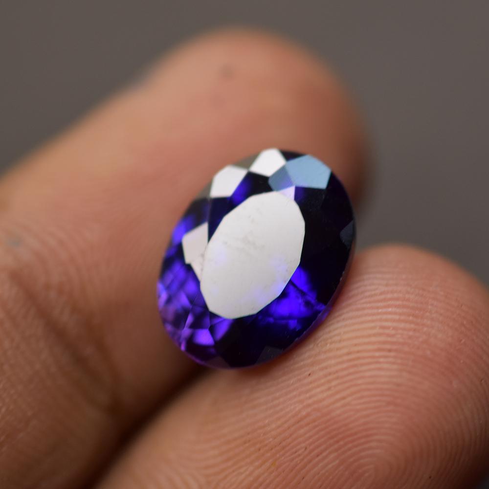 Natural Purple Sapphire Loose Gemstone 7.50 Ct Oval Cut September Birthstone for Gem Collections
