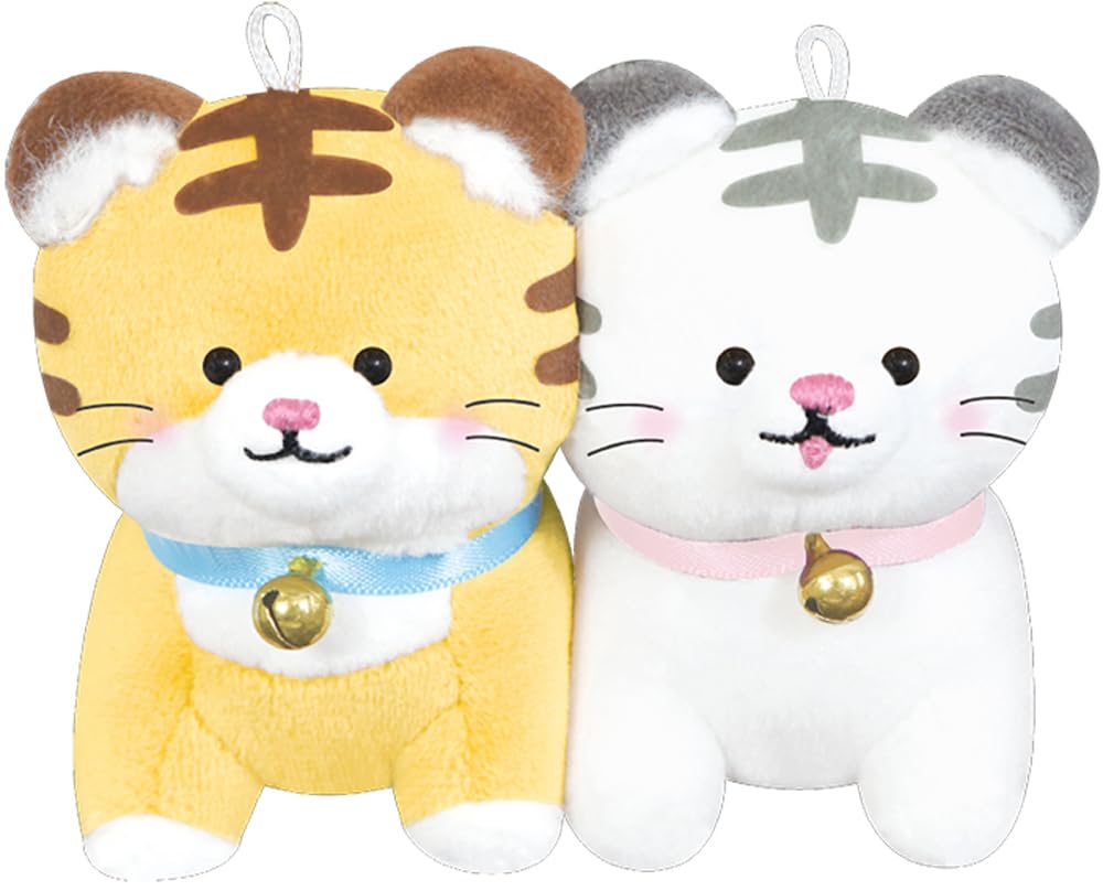 

Crux NicoNui Keychain Set of 2 Matching Tiger Plush Toys with Magnetic Cheeks (110364)