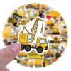 55 Unique Excavator Graffiti Stickers for Car, Suitcase, and Water Cup