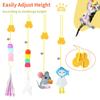 Premium Pet Kitten Toy Cat Toys Swing Sticky Disc Elastic Hanging Entry Doors Teasing Cat Rope Long Rope Teasing Cat Cat Toy Cat Accessories