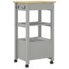 Vidaxl Kitchen Trolley, Monza, 48X40X90 Cm, Solid Pine Wood