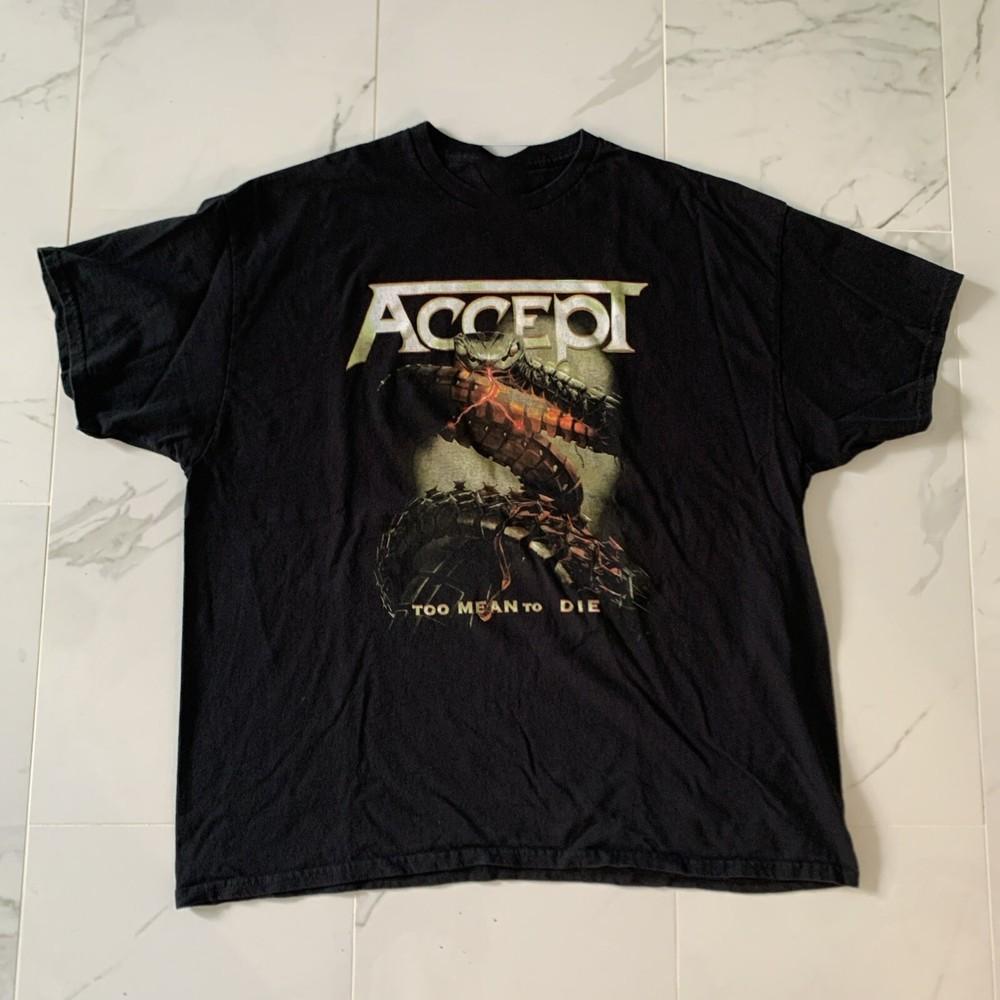 

Accept Band Too Mean To Die Album Tshirt All S to 5XL NZL378 Unisex T-Shirt XXXL