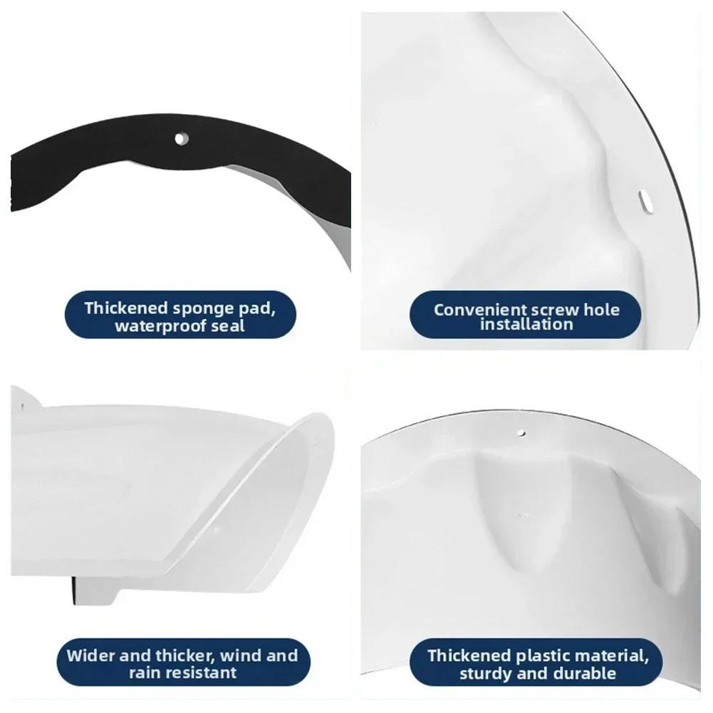 Outdoor Protective Cover for Security Cameras Rain and Dust Shield Plastic Cap for Reliable Weather Protection