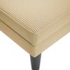 Grey Green Cord Chaiselongue with Cushion