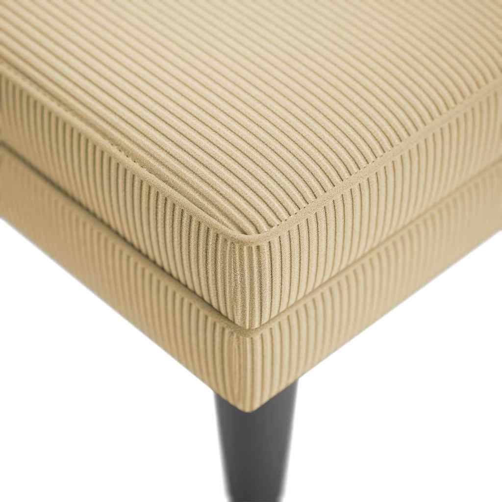 Grey Green Cord Chaiselongue with Cushion