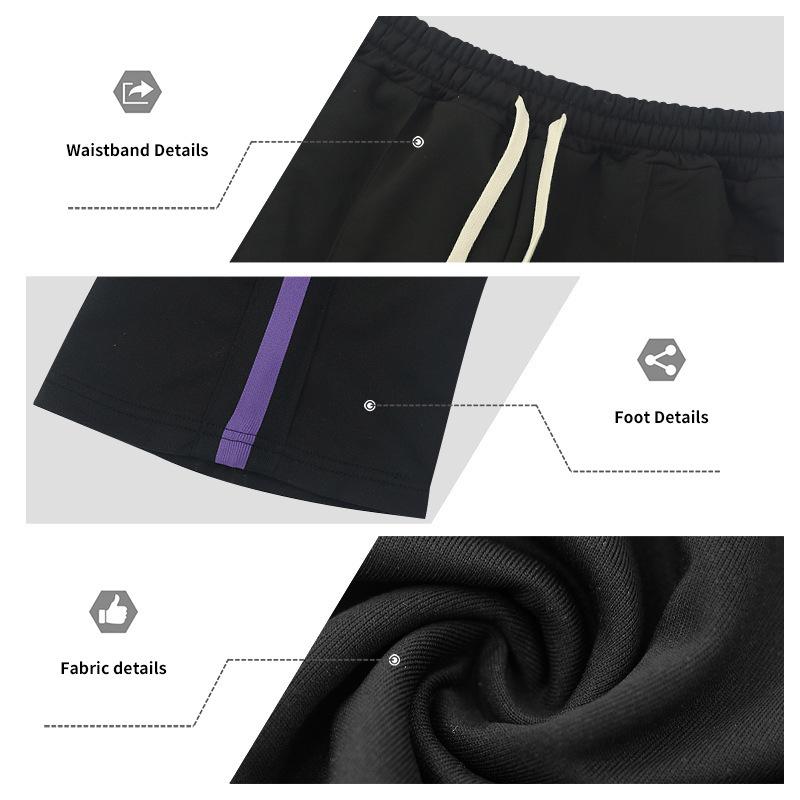 Summer new men's colour blocking casual trousers large size trousers Slim breathable trousers fashionable