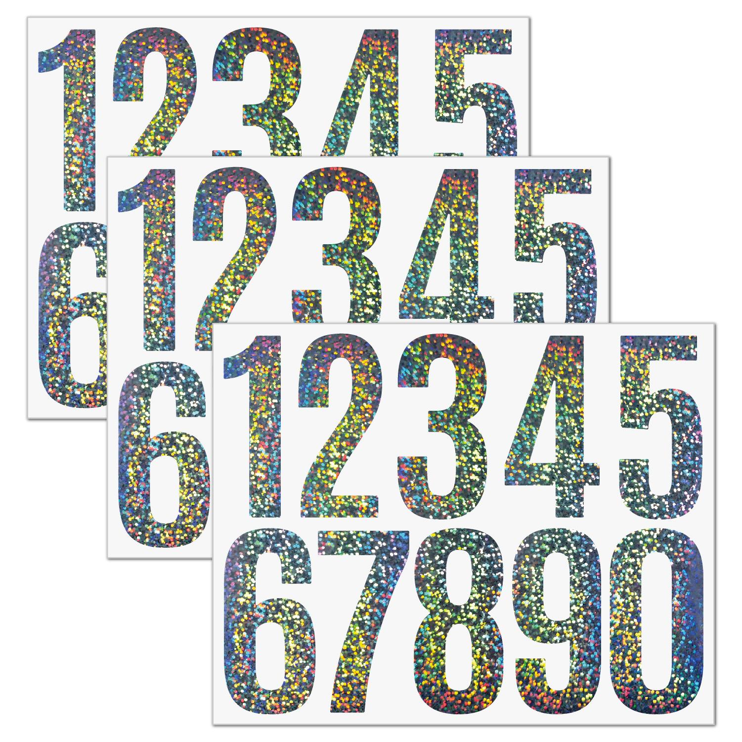 

3-inch Alphanumeric Sticker Car Mailbox Logo Waterproof Sticker Large Size 21*16.8cm