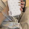 Puff Bow Pearl Protective Case for Apple 17 Pro/Pro Max, Girly Drop-Proof Cover for 16/15