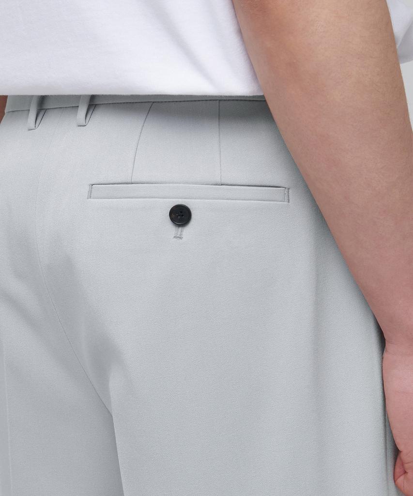 MUSINSA STANDARD Wide Hidden Banding Crop Slacks [Light Gray]