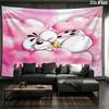 Diddl Custom Name Wall Tapestry Aesthetic Wall Hanging Printed Fabric Blanket Decorative Tapestries for Bedroom Living Room Home Decor