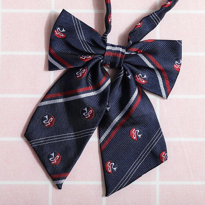 Jk Japanese Plaid Korean Version Of Collar Flower Graduate Female Collar Flower College Wind Streamer Jk Bow Shirt Accessories Sailor Suit