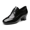 Girls Tango Salsa Performence Practice Woman Sneaker Ballet Shoes Women Latin Dance Shoes Leather Lace-up Ballroom Shoe