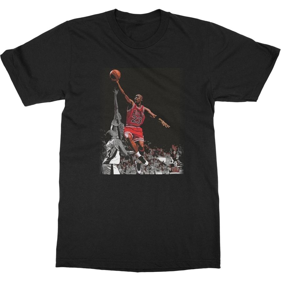 

BTA Apparel Black NEW Novelty Nostelgic Michael The Shot Men s T-shirt XXXXXL чорний
