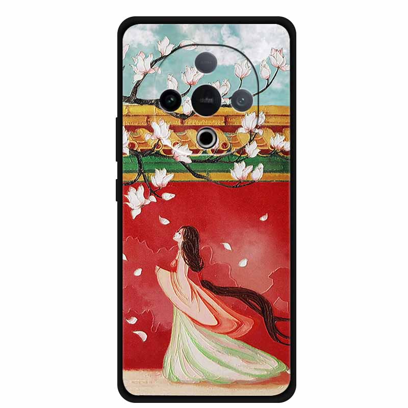 For Vivo Y300 5G Case 3D Emboss Flower Black Silicone Soft Back Cover Case For Vivo Y300C 2025 Phone Case 6.77" Coque Shell Para