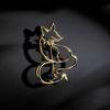 Hollowed-out Fox Brooch, High-end, Exquisite and Fashionable Suit Sweater Accessory, Elegant and Individual Brooch