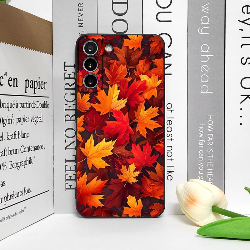 Hand-Painted Autumn Maple Leaf Phone Case for Google Pixel 9A 8 A 7A 6A 7 PRO 8 9 Pro XL 4G 5G Shockproof Soft Cover Art Fundas