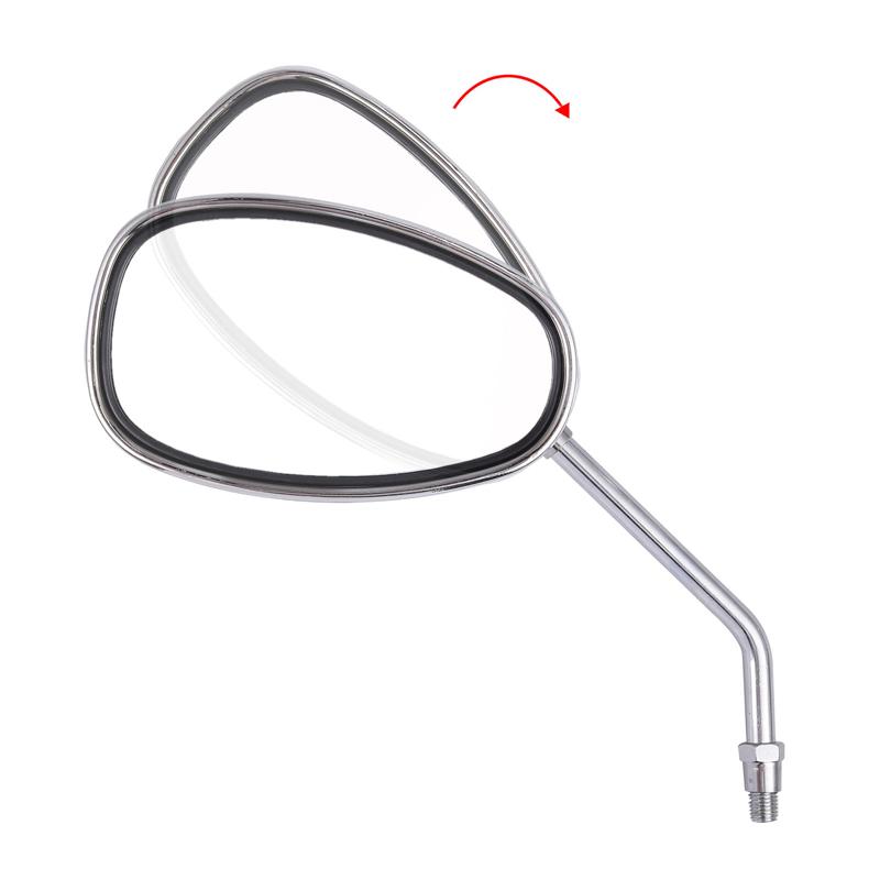 1pár motocyklových zpětných zrcátek hliníkové čiré skleněné zrcátko Vhodné pro Honda Shadow Ace Spirit Magna VT750 VT1100