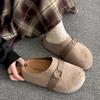 2025 popular niche design heightening versatile slippers women's casual thick-soled fashion foreign style one-pedal women's shoes