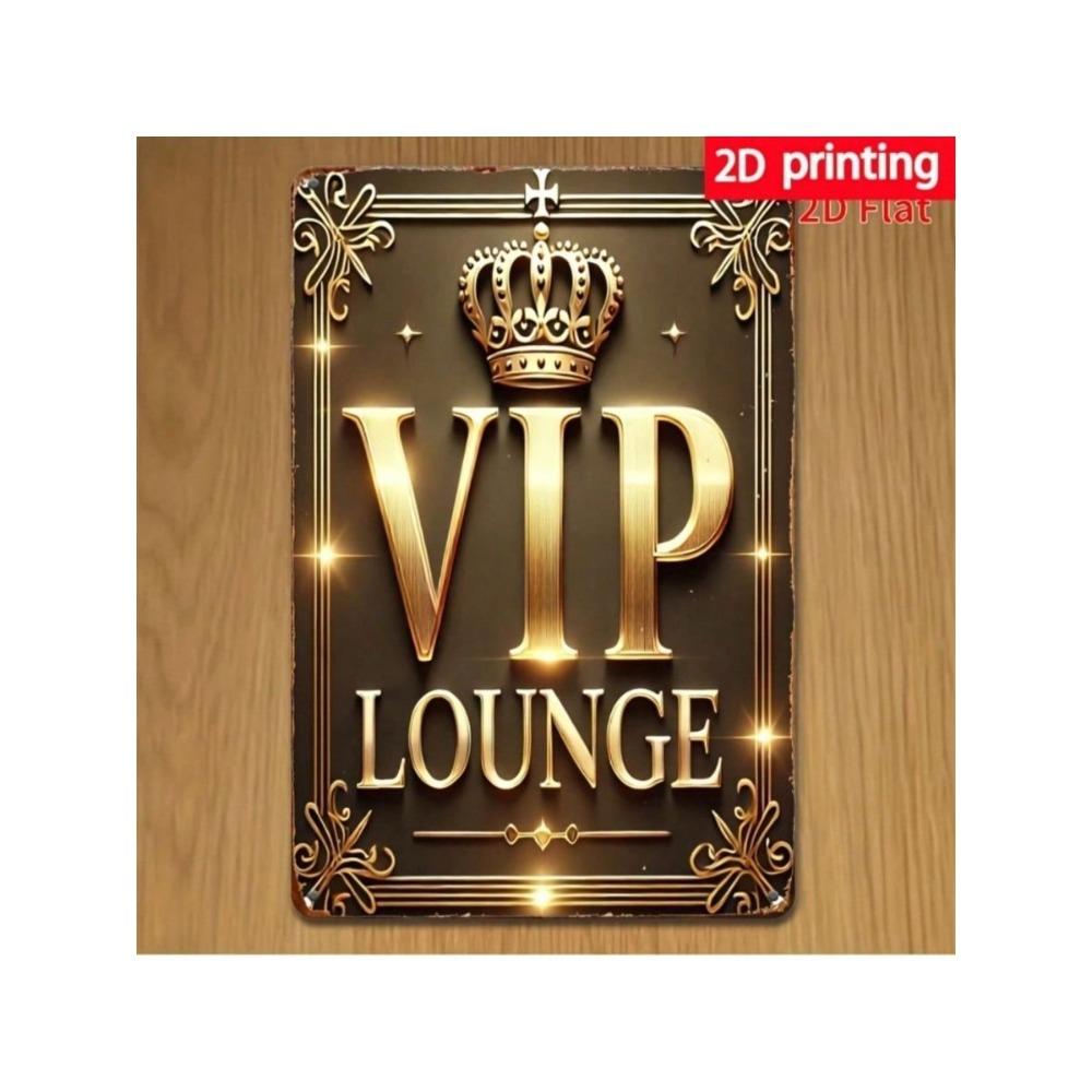 Vintage Metal Sign VIP Lounge Wall Art Garage Decor