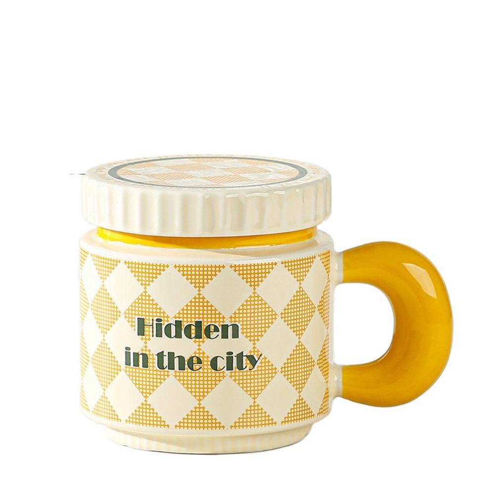 China-Chic Flowers Ceramic Mug Large Capacity Milk Cup Creative Couple Cups  Home