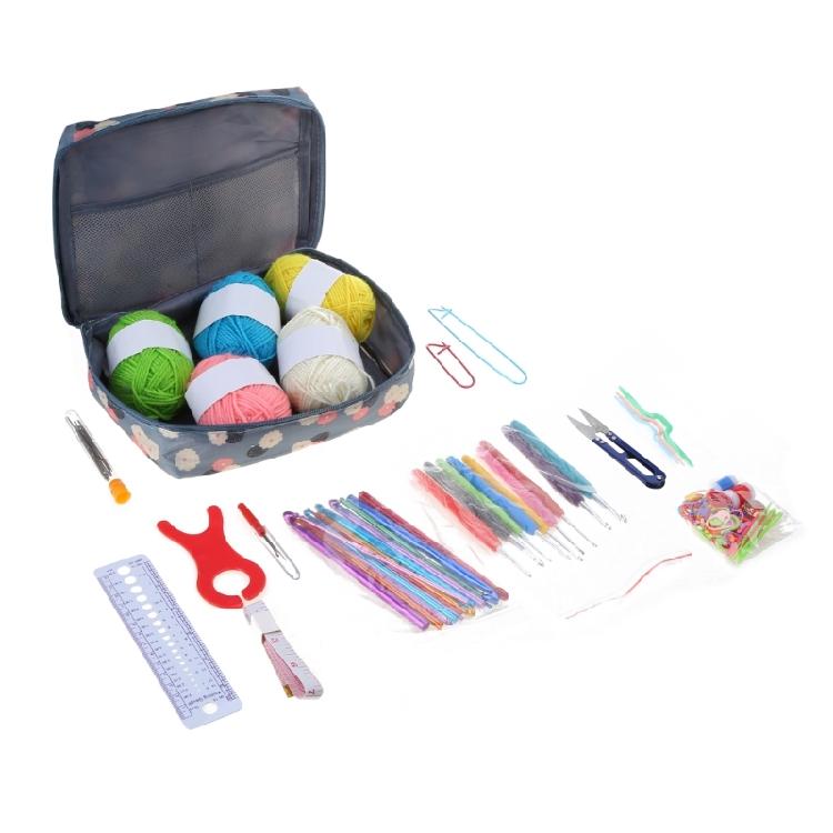 Beginner Crochet Kits Include Ergonomic Hooks, Knitting Needle, Sewing Marker 1
