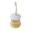 Bamboo Dish Brush with Stiff Bristles for Kitchen Cleaning Durable Scrubbing Brush with Hanging Rope for Pots Pans and Dishes