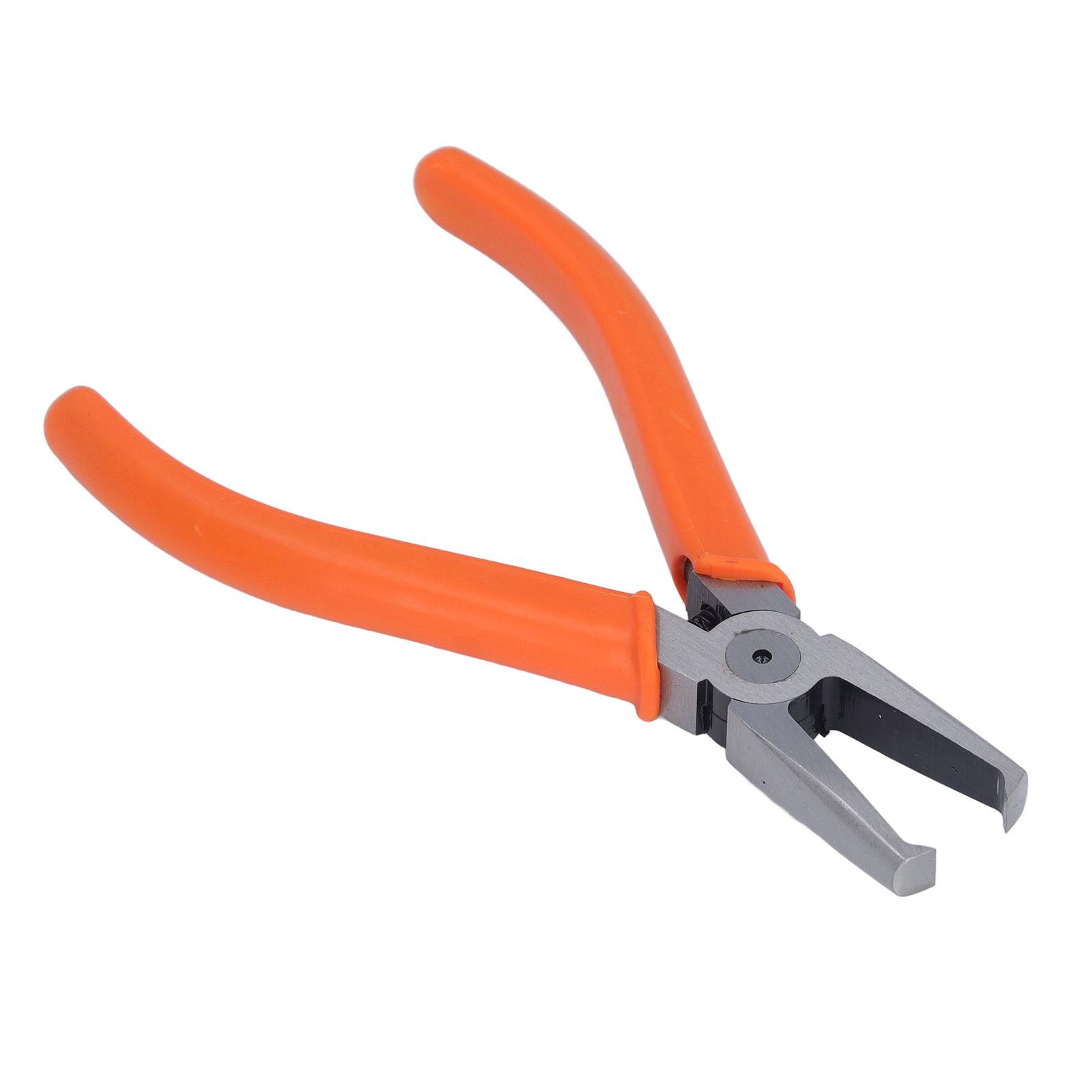

Transverse End Cutter 8mm CRV Long Nose Flush Jaw End Cutting Pliers with Auto Reset Spring for