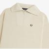 Fred Perry [womens] Half Zip Knit   Oatmeal Afpf2438134 691