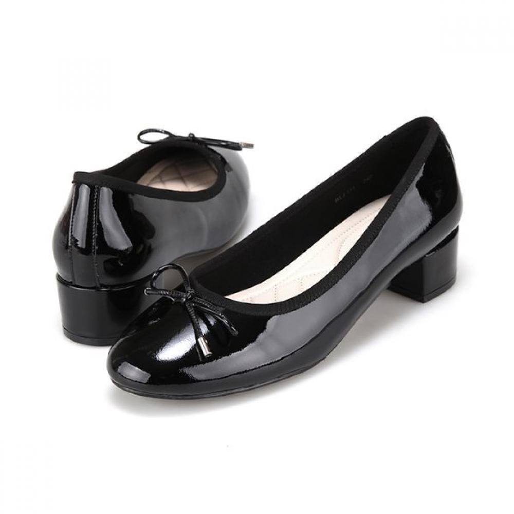 Barbara Leather Patent Basic Ribbon Pumps 3.5cm Blj111bk