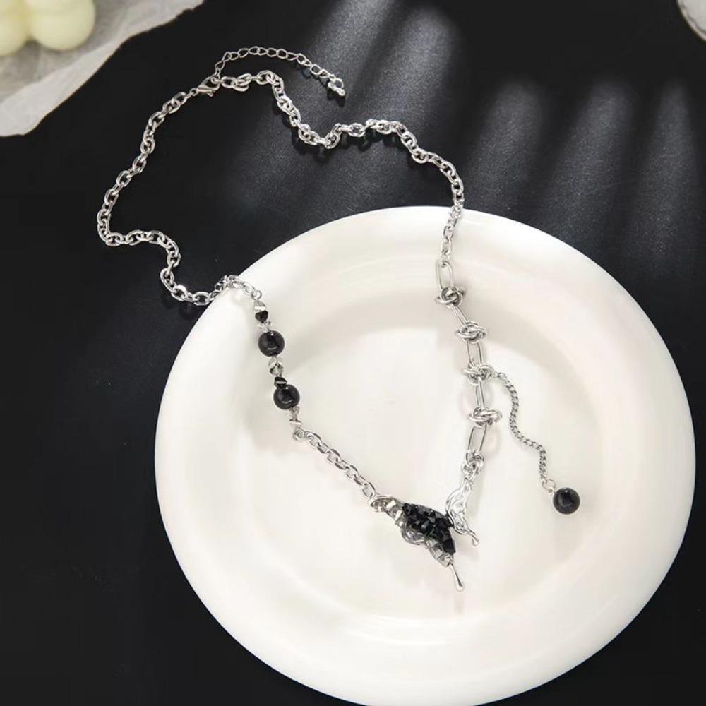 

Fashion Jewelry Goth Tassel Girls Necklace Sweet Earrings Korean Style Necklace Butterfly Ring