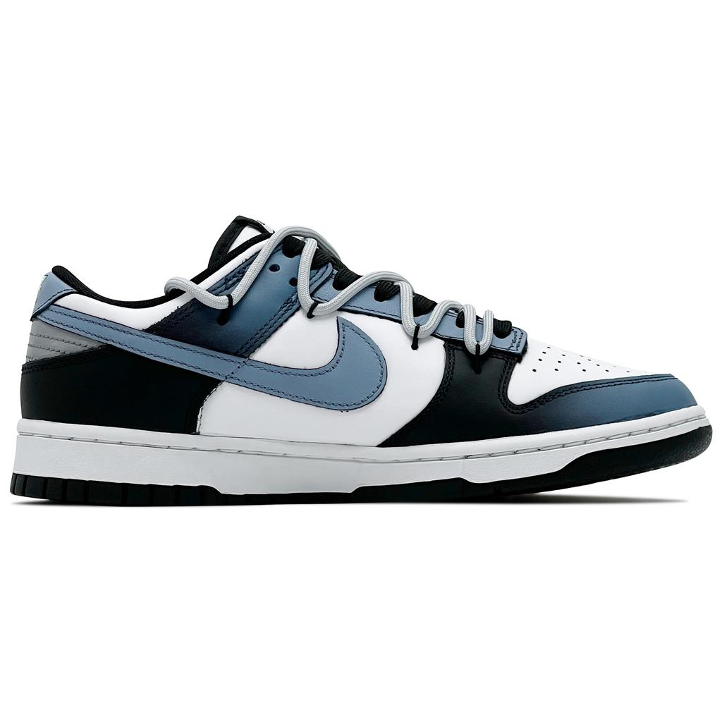 Nike Dunk Abrasion Resistant Abrasion Resistant Low top Skateboard Shoes Unisex Black White Blue HF5441-100(Team260-QD)