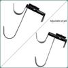 Telescopic Adjustable Fence Hook Pool Poles Hanger Metal Pool Deck Accessories Multipurpose Swimming Accessory Holder