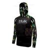 HUK Pesca Maschera con Cappuccio Abbigliamento Outdoor Uomo Manica Lunga Traspirante UPF50 + Maglietta