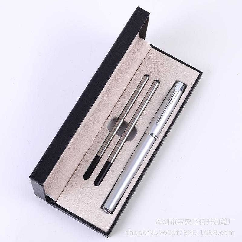 Подарочный бизнес-набор 2 + 1 Подарочная ручка Подарочная коробка Металлическая ручка для подписи Аксессуар для мероприятий Подарочная шариковая ручка Печать логотипа