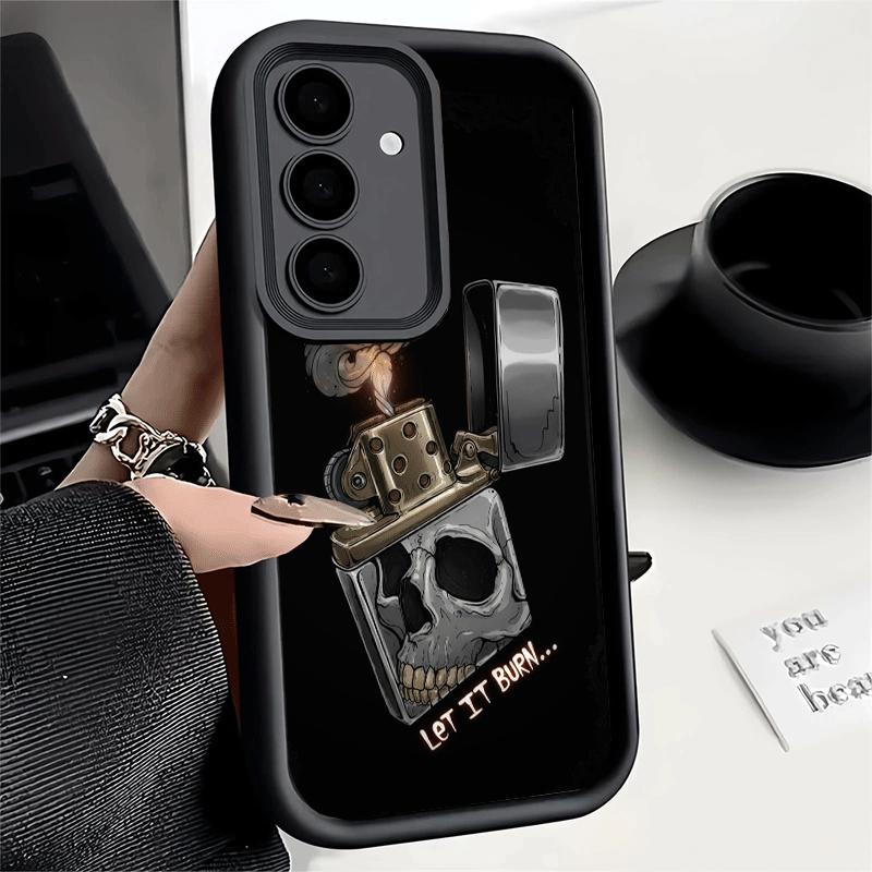 Phone Case for Samsung Galaxy S26 S25 Ultra S24 FE Lighter Cool Pattern Shell S23 Plus S22 + S21 S20 5G Soft Silicone Funda