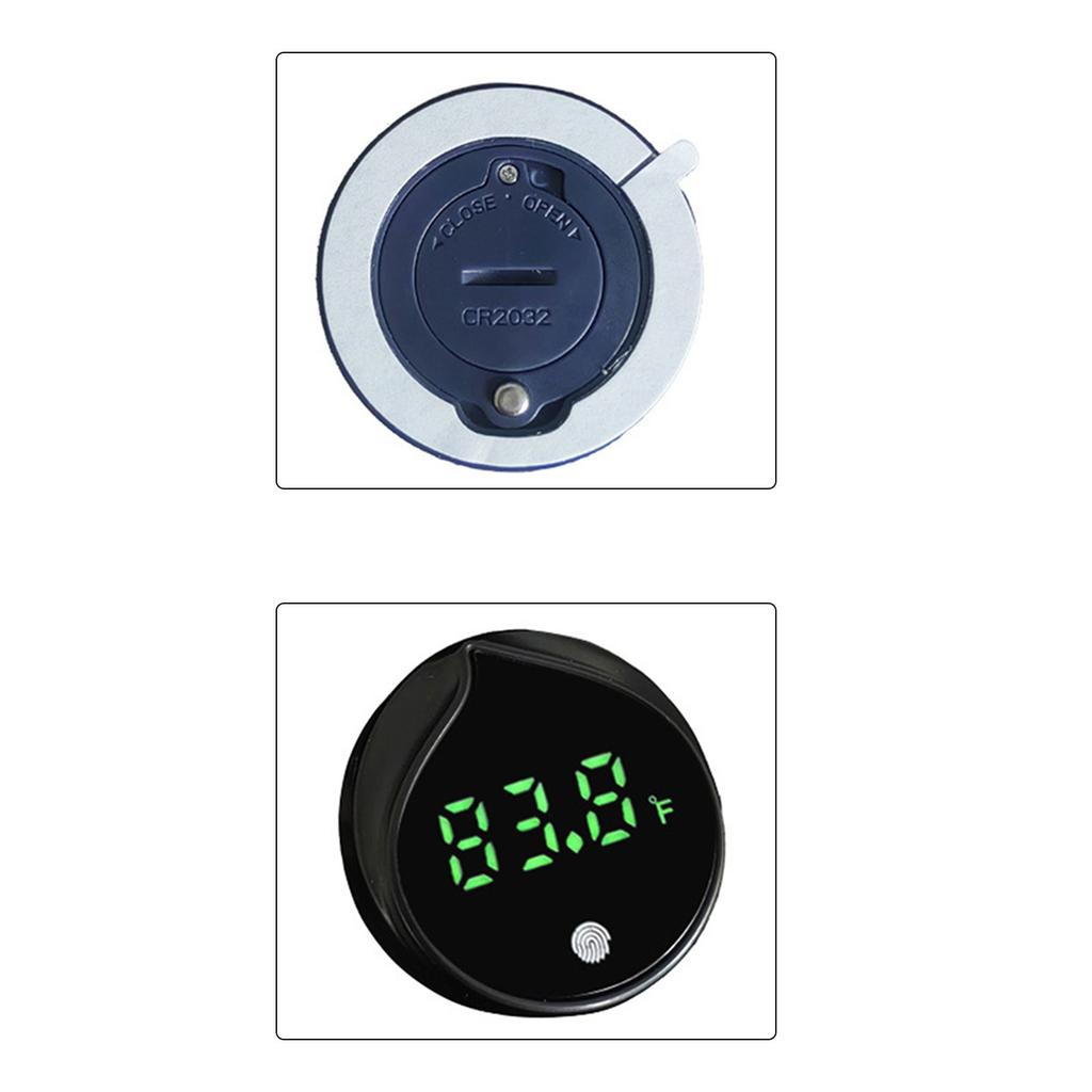 LED Fishtank Thermometers Small Size Temperature Measuring Meter with LED-Screen Stick On for Tanks